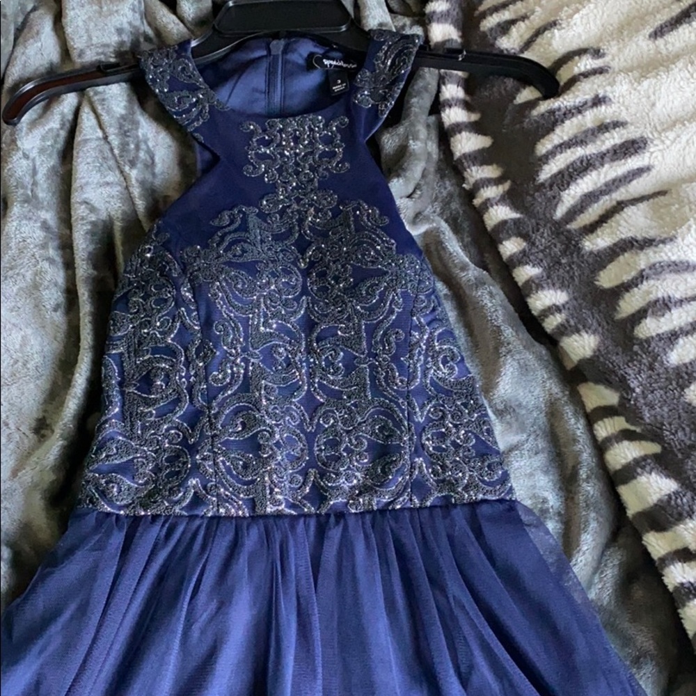 Dark blue dress